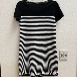 MOMA Mini Ribbed Striped T-shirt Dress